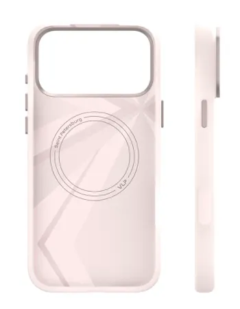 Чехол защитный VLP Aster Pro Case с MagSafe для iPhone 17 Pro Max, розовый