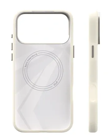 Чехол защитный VLP Aster Pro Case с MagSafe для iPhone 17 Pro Max, белый