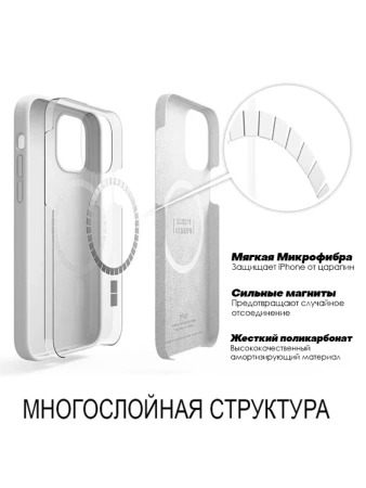 Чехол Apple iPhone 17 Pro Max Silicone Case MagSafe (Midnight)