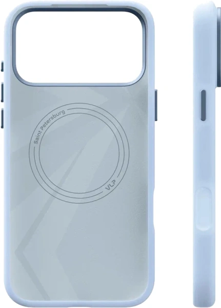 Чехол защитный VLP Aster Pro Case с MagSafe для iPhone 17 Pro, голубой
