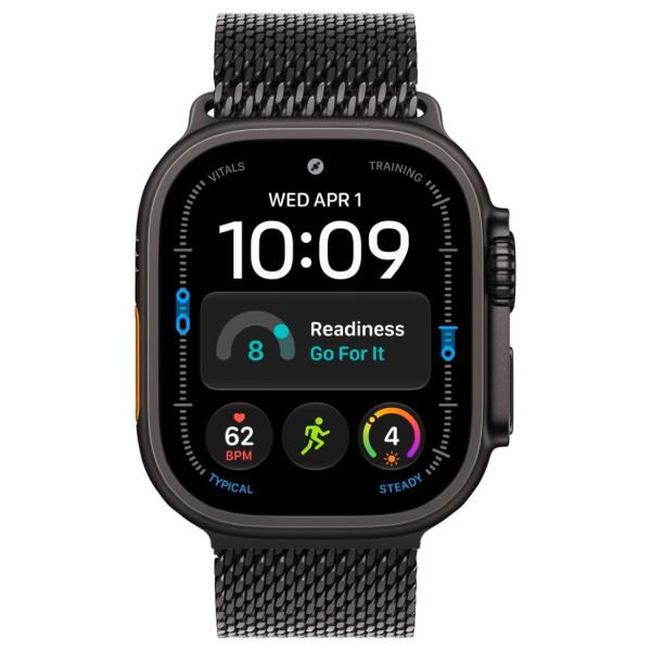 Apple Watch Series Ultra 4 49mm Black Titanium Case with Black Titanium Milanese Loop S